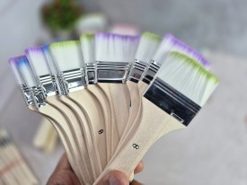 Pack 10 pinceles o pinceletas punta color Nro8 
